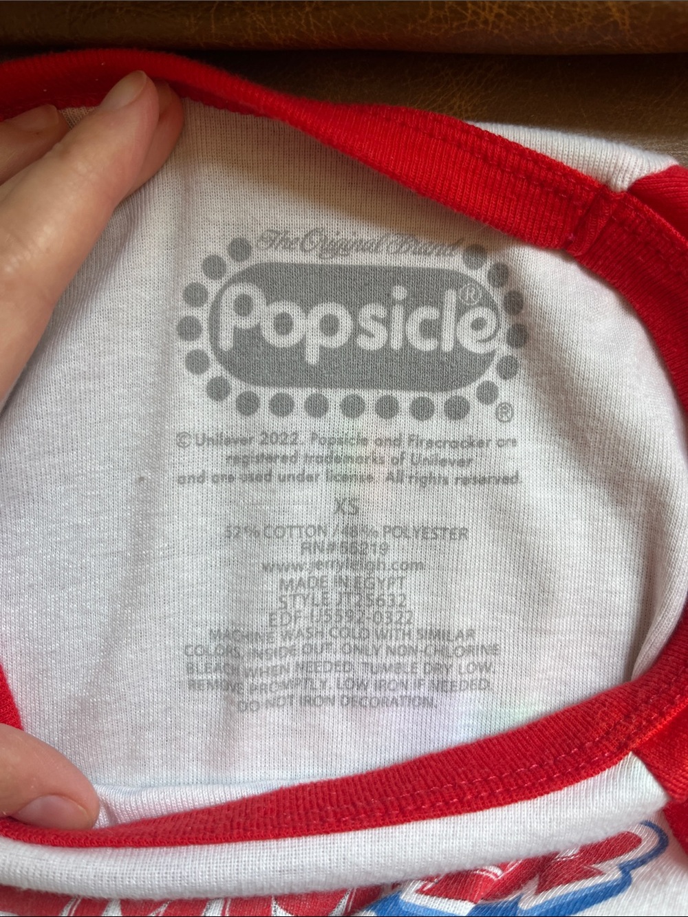 Firecracker Graphic Raglan Tee - Red & White - Picture 2 of 3